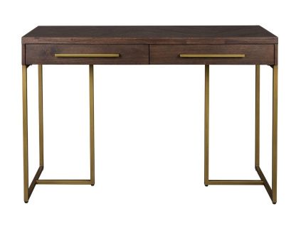 Hnědý dřevěný toaletní stolek DUTCHBONE Class 120 x 45 cm