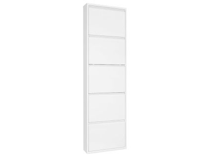 Bílý kovový botník Kave Home Ode 169 cm
