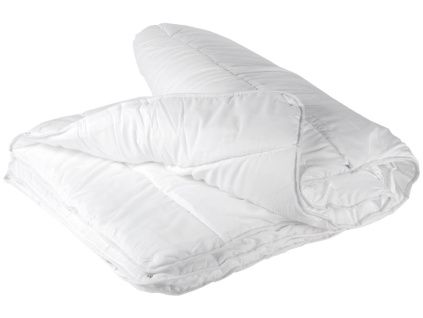 Bílá přikrývka z mikrovlákna Kave Home Mistral 240 x 220 cm