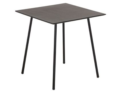Černý betonový jídelní stůl Kave Home Mathis 75 x 75 cm