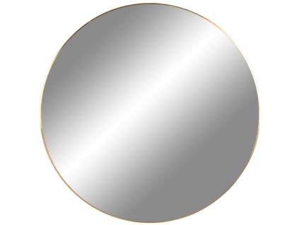 Zlaté kulaté závěsné zrcadlo Vincent 60 cm