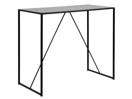 Černý jasanový barový stůl Darila 120 x 60 cm