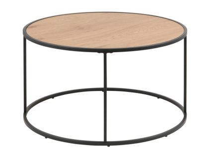 Dubový kulatý konferenční stolek Darila 80 cm