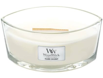 Vonná svíčka WoodWick loď, Island Coconut