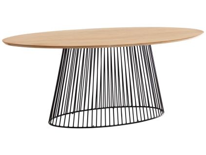 Mangový oválný jídelní stůl Kave Home Leska 200 x 110 cm