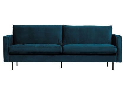 Sametová pohovka Raden 230 cm s prošíváním