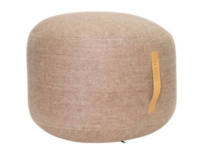 Béžový vlněný puf Hübsch Mochi 50 cm