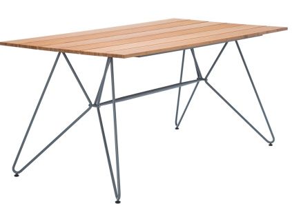 Přírodní bambusový zahradní jídelní stůl HOUE Sketch 160 x 88 cm