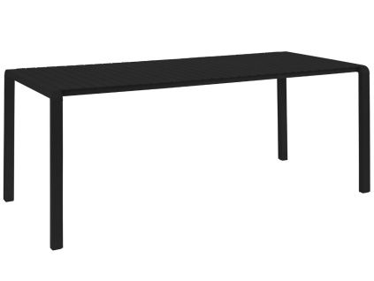 Černý kovový zahradní jídelní stůl ZUIVER VONDEL 214 X 97 cm