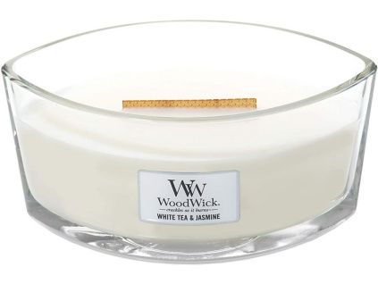 Vonná svíčka WoodWick loď, White Tea & Jasmine