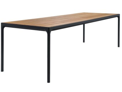 Přírodní bambusový zahradní jídelní stůl HOUE Four 270 x 90 cm