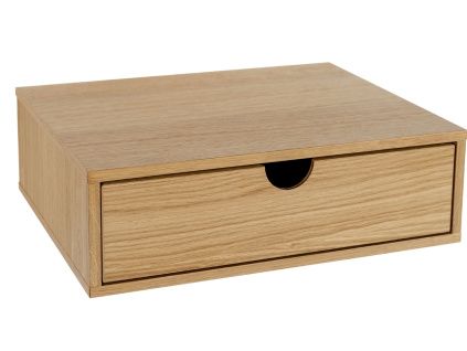 Dubový závěsný noční stolek Woodman Farsta 40 x 30 cm