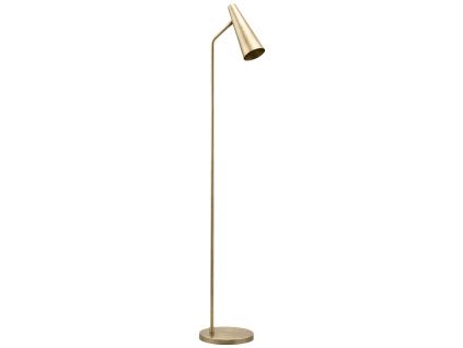 Zlatá kovová stojací lampa Precise 124 cm