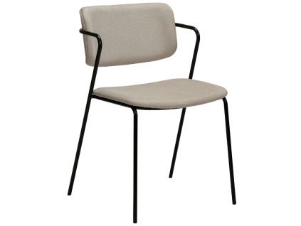 Béžová látková jídelní židle DAN-FORM Zed