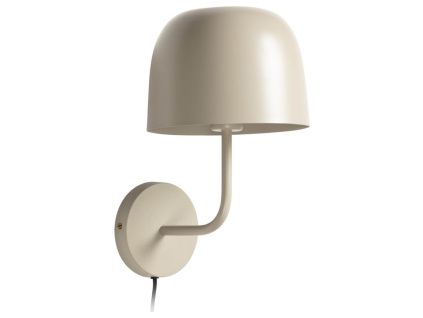 Béžové kovové nástěnné světlo Kave Home Alish 35 cm