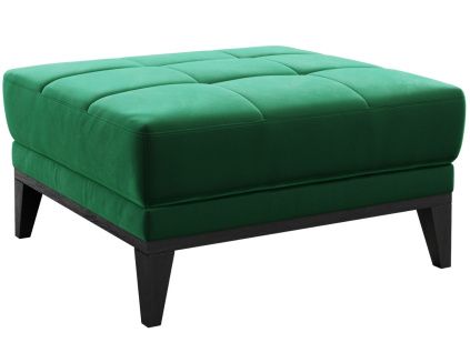 Zelená sametová podnožka MESONICA Musso Tufted