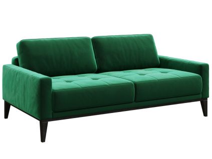 Zelená dvoumístná sametová pohovka MESONICA Musso Tufted 173 cm