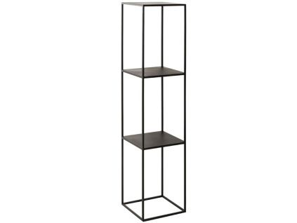 Černý kovový regál Moreno 140 cm