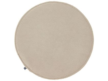 Hnědo šedý manšestrový podsedák Kave Home Sora 35 cm