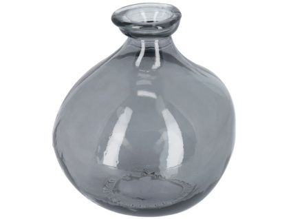 Modrá skleněná váza Kave Home Brenna 18 cm