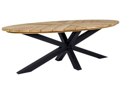 Teakový zahradní jídelní stůl Paldail 240 x 110 cm