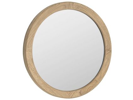 Dřevěné závěsné zrcadlo Kave Home Alum 50 cm