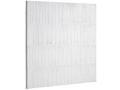 Šedo bílý obraz Kave Home Basilisa 90 x 90 cm