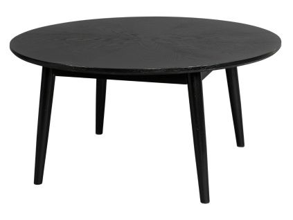 Černý dubový konferenční stolek WLL FABIO 80 cm