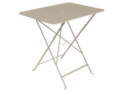 Muškátově šedý kovový skládací stůl Fermob Bistro 57 x 77 cm