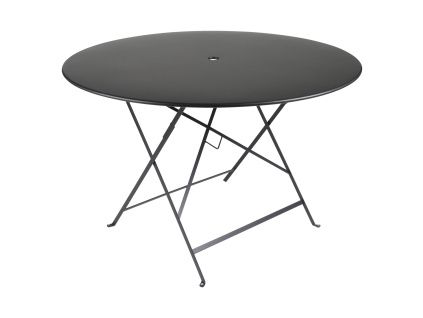 Černý kovový skládací stůl Fermob Bistro 117 cm