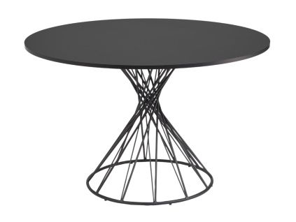 Černý lakovaný jídelní stůl Kave Home Niut 120 cm
