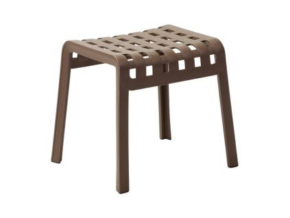 Hnědá plastová zahradní podnožka Poggio