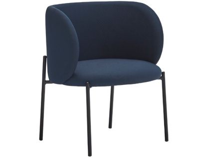 Modré látkové lounge křeslo Teulat Mogi