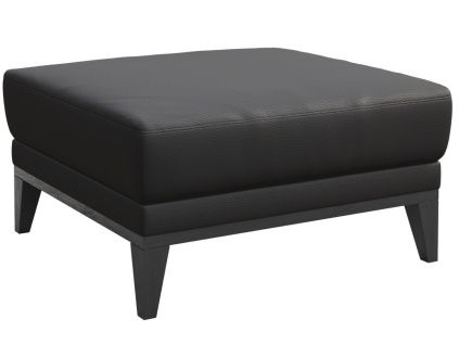 Tmavě šedá kožená podnožka MESONICA Musso