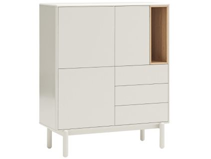 Krémově bílá lakovaná komoda Teulat Corvo 100 x 40 cm