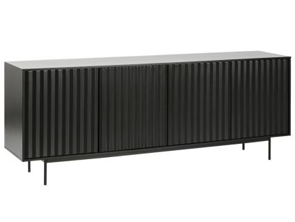 Černá lakovaná komoda Teulat Sierra 211 x 47 cm