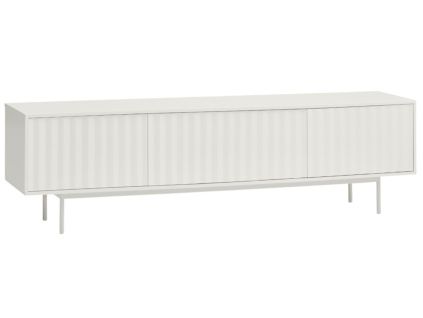 Bílý lakovaný TV stolek Teulat Sierra 180 x 40 cm