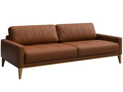Kožená pohovka Musso Tufted 211 cm