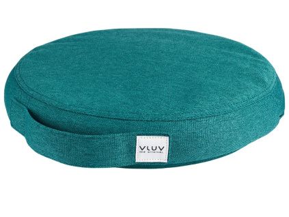 Tmavě petrolejově modrý balanční polštář VLUV PIL & PED LEIV 36 cm