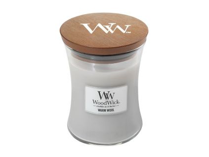 Malá vonná svíčka Woodwick, Warm Wool