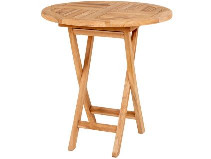 Teakový zahradní bistro stolek Koby 70 cm
