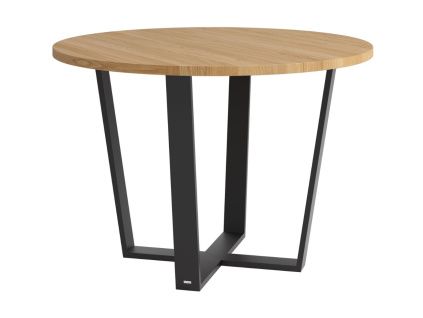 Dubový rozkládací jídelní stůl Rotondo 110-170 x 110 cm