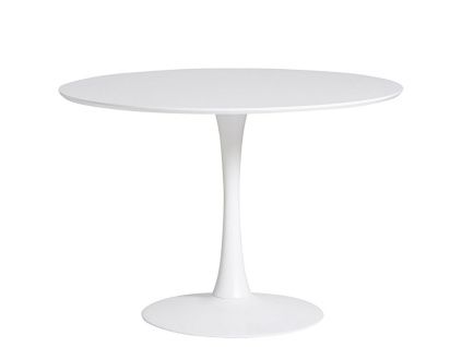 Bílý kulatý jídelní stůl Marckeric Oda 110 cm