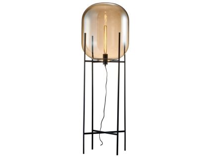 Skleněná stojací lampa Osolia 132 cm