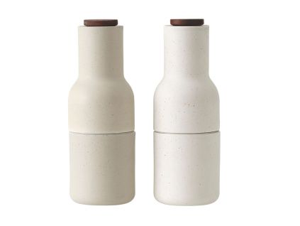 Set dvou béžových keramických mlýnků na sůl a pepř AUDO GRINDER 20,5 cm