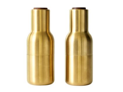 Set dvou zlatých kovových mlýnků na sůl a pepř AUDO GRINDER 20,5 cm