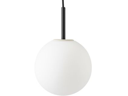 Matně opálově bílé skleněné závěsné světlo AUDO TR II. 20 cm