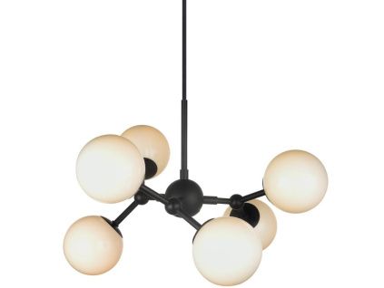 Skleněné závěsné světlo Atom 45 cm