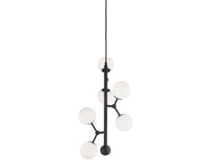 Skleněné závěsné světlo Atom 31 cm