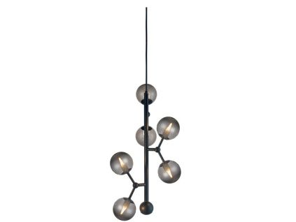 Skleněné závěsné světlo Atom 31 cm